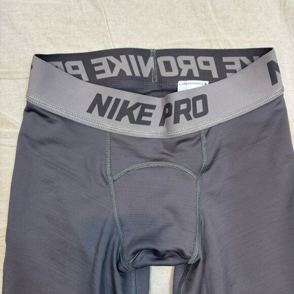 Men’s Nike Pro Warm Tights in Gray and Black Size Small - Picture 12 of 13